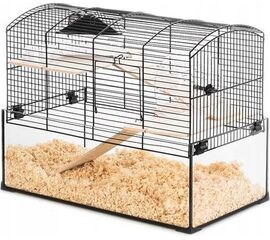 ZOLUX CAGE NEO PANAS LITTLE WITH GLASS CUVETTE, BLACK