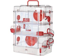 ZOLUX RODY3 TRIO - RODENT CAGE - RED