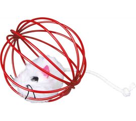 TRIXIE MOUSE IN A WIRE BALL
