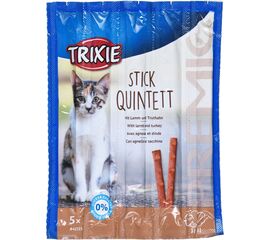 TRIXIE SNACKS PREMIO STICKS-LAMB WITH TURKEY-DRY CAT FOOD-5X5G