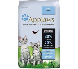 APPLAWS 5060122491396 CATS DRY FOOD 7.5 KG KITTEN CHICKEN