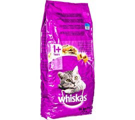 WHISKAS DRY CAT FOOD ADULT CATS WITH TUNA & VEGETABLES 14 KG