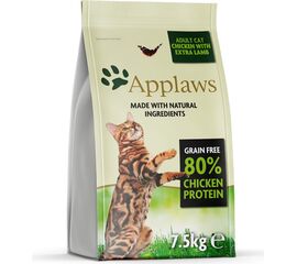 APPLAWS CATS DRY FOOD 7.5 KG ADULT CHICKEN, LAMB
