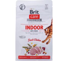 BRIT CARE GRAIN-FREE ADULT INDOOR ANTI-STRESS - DRY CAT FOOD - 400 G