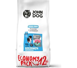 JOHN DOG GOOD FORM PUPPY CHICKEN WITH BEEF - DRY DOG FOOD - 12 KG