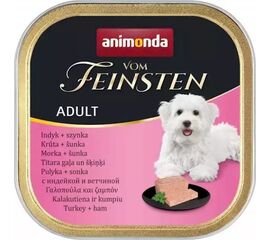ANIMONDA VOM FEINSTEN ADULT LUNCH WET DOG FOOD TURKEY HAM 150 G