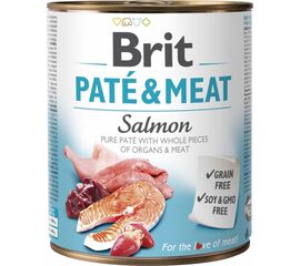 BRIT PATÉ & MEAT WITH SALMON - 800G