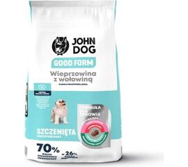 JOHN DOG GOOD FORM PUPPY PORK WITH BEEF  - DRY DOG FOOD - 12 KG