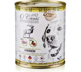 O'CANIS CANNED DOG FOOD- WET FOOD- DEER WITH BUCKWHEAT- 800 G