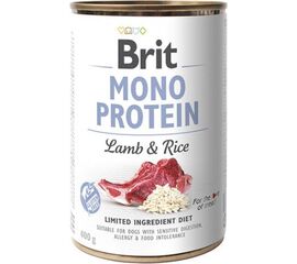 BRIT MONO PROTEIN WET DOG FOOD LAMB WITH RICE 400 G