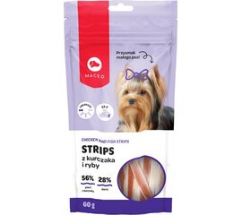 MACED MEAT STRIPS WITH CHICKEN AND FISH 60 G