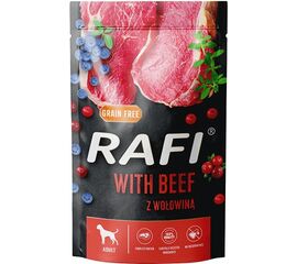 DOLINA NOTECI RAFI DOG WET FOOD WITH BLUEBERRIES AND BEEF - 500G