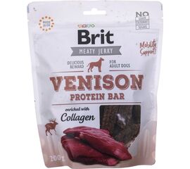 BRIT JERKY VENISON PROTEIN BAR VENISON - DOG SNACK - 200 G