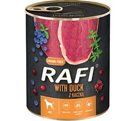 DOLINA NOTECI RAFI DOG WET FOOD WITH DUCK, BLUEBERRIES AND CRANBERRIES - 800G
