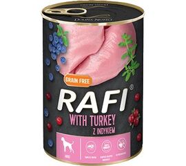 DOLINA NOTECI RAFI DOG WET FOOD WITH TURKEY, BLUEBERRIES AND CRANBERRIES - 800G