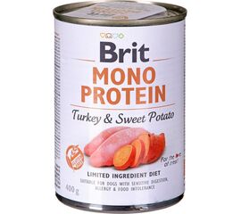 BRIT MONO PROTEIN TURKEY WITH SWEET POTATO - WET DOG FOOD - 400 G