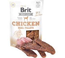 BRIT JERKY CHICKEN REAL FILLETS - CHICKEN - DOG SNACK - 80 G