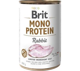 BRIT MONO PROTEIN RABBIT - WET DOG FOOD - 400 G