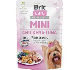 BRIT CARE MINI CHICKEN&TUNA - WET DOG FOOD - 85 G