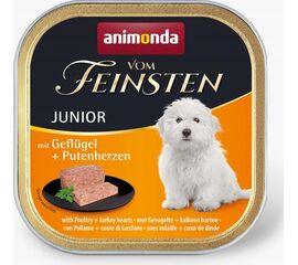 ANIMONDA VOM FEINSTEN WITH POULTRY + TURKEY HEARTS HEART, POULTRY, TURKEY JUNIOR 150 G