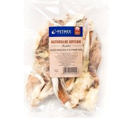 PETMEX DOG CHEW RABBIT EAR WITH FUR 100G