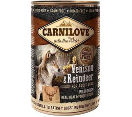 CARNILOVE INTO THE WILD VENISON&REINDEER - WET DOG FOOD - 400 G