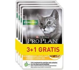 PURINA NESTLE PURINA PRO PLAN STERILISED CHICKEN - WET CAT FOOD - 85G 3+1