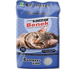 SUPER BENEK COMPACT CAT LITTER BENTONITE GRIT SEA BREEZE 25 L
