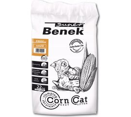 SUPER BENEK CORN CLASSIC CORN CAT LITTER NATURAL, CLUMPING 35 L