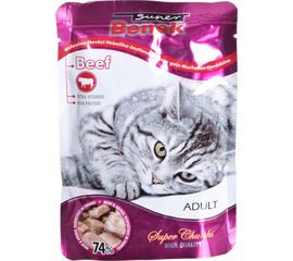 SUPER BENEK BEEF IN SAUCE - WET CAT FOOD - 100 G