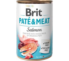 BRIT PATÉ & MEAT WITH SALMON - 400G