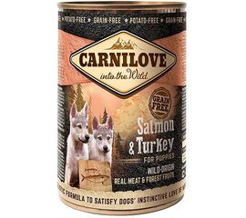 CARNILOVE INTO THE WILD SALMON&TURKEY FOR PUPPIES - WET DOG FOOD - 400 G