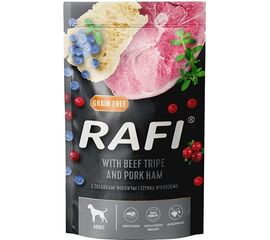 DOLINA NOTECI RAFI BEEF STOMACHS, HAM, BLUEBERRY - WET DOG FOOD - 500G