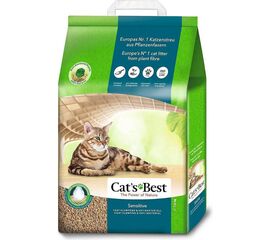 CAT'S BEST WOODEN CAT LITTER SENSITIVE - 20 L