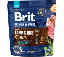 BRIT PREMIUM BY NATURE SENSITIVE LAMB&RICE - DRY DOG FOOD - 1 KG
