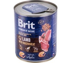 BRIT PREMIUM BY NATURE LAMB WITH BUCKWHEAT - WET DOG FOOD - 800 G
