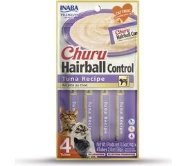 INABA CHURU HAIRBALL TUNA CAT TREAT - 4X14 G