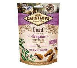 CARNILOVE SEMI-MOIST SNACK QUAIL & OREGANO - DOG TREAT WITH QUAIL AND OREGANO - 200 G
