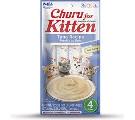 INABA CHURU KITTEN TUNA - CAT TREAT - 4X14 G