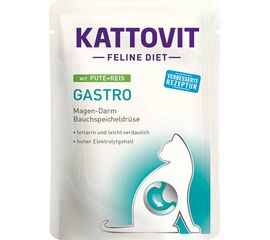 KATTOVIT FELINE DIET GASTRO TURKEY WITH RICE - WET CAT FOOD - 85G