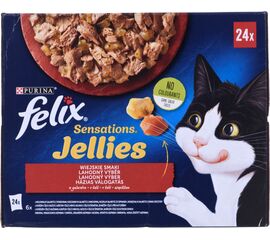 PURINA NESTLE FELIX SENSATIONS COUNTRY FLAVORS IN JELLY 24 X 85 G
