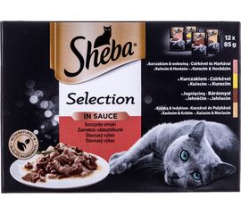 SHEBA SELECTION IN SAUCE JUICY FLAVOURS 12 X 85 G