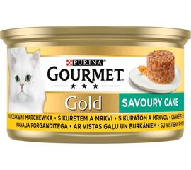 PURINA NESTLE GOURMET GOLD - SAVOURY CAKE WITH CHICKEN AND CARROT 85G