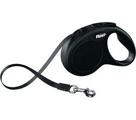 FLEXI NEW CLASSIC 5 M BLACK DOG RETRACTABLE LEAD
