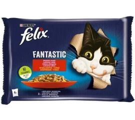 PURINA NESTLE FELIX FANTASTIC RABBIT, LAMB - WET FOOD FOR CATS 340 G (4X 85 G)