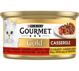 PURINA NESTLE GOURMET GOLD - CASSEROLE BEEF AND CHICKEN 85G