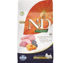 FARMINA N&D PUMPKIN DOG LAMB & BLUEBERRY ADULT MINI - DRY DOG FOOD - 800 G