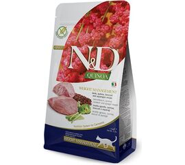 FARMINA N&D CAT  QUINOA WEIGHT MANAGEMENT LAMB & BROCCOLI 5KG