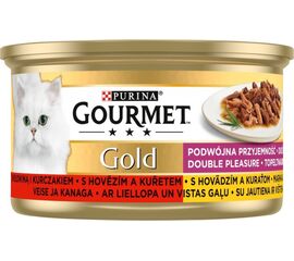 PURINA NESTLE GOURMET GOLD - MIX BEEF AND CHICKEN 85G