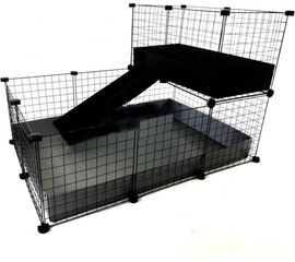 C&C MODULAR CAGE ONE-STOREY 3X2 + LOFT 2X1 + SILVER RAMP